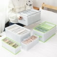 thumbnail image 4 of CSCHome Breathable Drawer Organizer Foldable Closet Organizer Easy to Storage for Clothing, Baby Clothes, Bra, Panty 14.2x9.8x7.9inch (Gray), 4 of 5