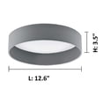 thumbnail image 3 of 93395A-Eglo Lighting-Palomaro - 12.6 Inch 10.5W 1 Led Flush Mount, 3 of 3