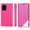 thumbnail image 2 of Case for Note 20 Ultra, [Pink] Infolio Wallet Credit Card Slot ID Cover, View Stand [with Wrist Strap Lanyard] for Samsung Galaxy Note 20 Ultra Phone (SM-N985, SM-N986), 2 of 7