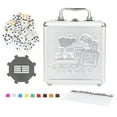 thumbnail image 2 of Mexican Train Domino Set With Aluminum Carry Case, for Families and Kids Ages 8 and up, 2 of 5