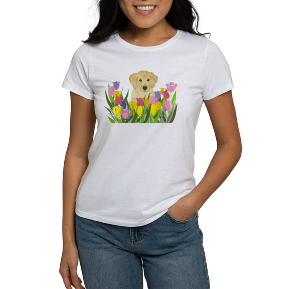 CafePress - Golden Retriever Women's T Shirt - Women's Classic T-Shirt