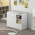 Kerrogee Premium White 5Drawer Diaper Changer & Dresser Combo with