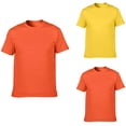 thumbnail image 3 of Dvprdro Hauts d'Été pour Femmes Liquidation Mode Uni Col Rond Manches Courtes Tunique Blouse Décontractée Chemises d'Été Hauts, 3 of 3