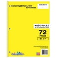 thumbnail image 1 of Carnet Jaune à Larges Règles 72 Pages, 1 of 3