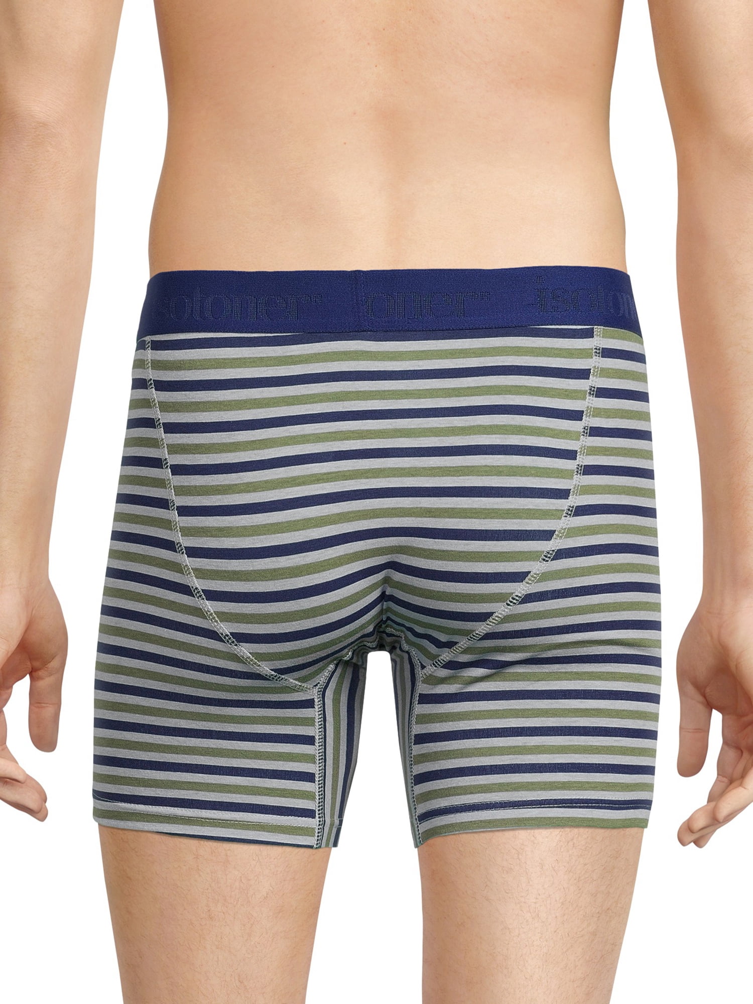 Isotoner Men's Cotton Stretch Boxer Briefs, 3-Pack