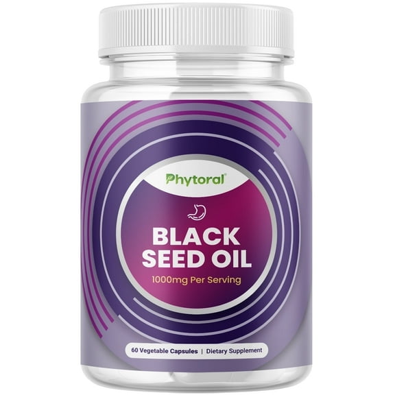 Premium Black Seed Oil Capsules - Nigella Sativa Pills for Digestive Health Immune Support and Brain Booster Antioxidant Supplement - Full Spectrum Black Cumin Seed Oil Capsules 1000mg per serving