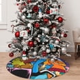 thumbnail image 5 of Saiise Christmas Tree Skirt 30" ,Xmas Tree Skirts with Scooby-Doo Bx Pattern,Tree Mat for Indoor Outdoor Christmas Winter Holiday Party Indoor Decorations, 5 of 7