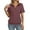 Wine #013, variant on Polo Shirts for Women Short Sleeve Lapel Collared Athletic Golf Shirts Work Business Casual V Neck Shirt White XL