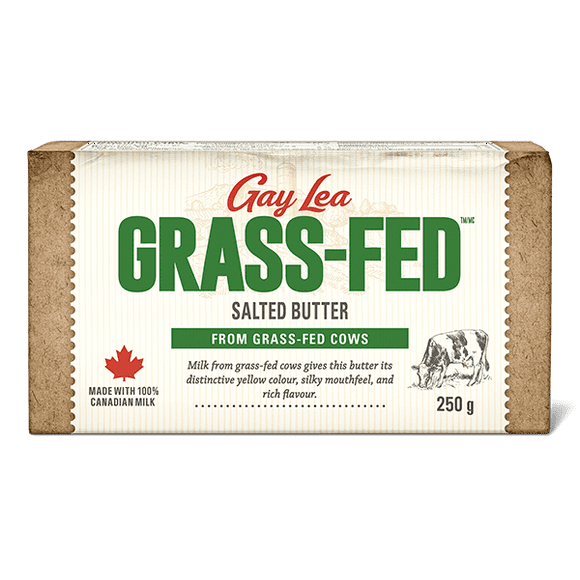 GRASS FED SALT BUTR, Gay Lea Grass Fed Salted Butter 250g
