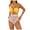 Yellow, variant on Yindaity Women's One-Piece Swimsuits Women's One Piece Swimsuit Scoop Neck Bathing Suit Color Block Adjustable Straps Swimwear (Blue,XL)