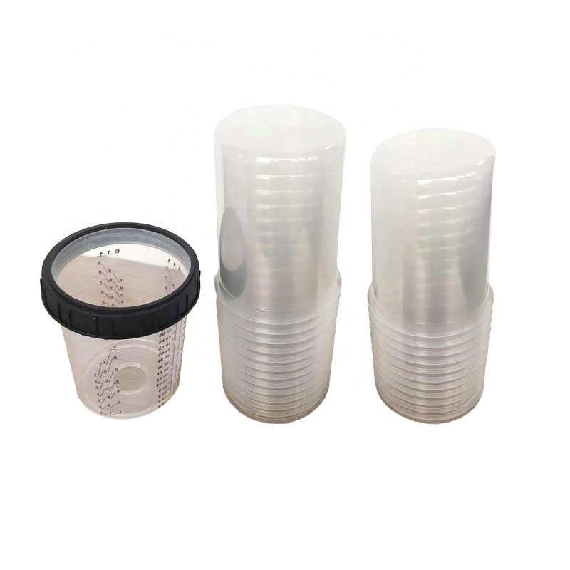3P Products Full Box PPS Disposable Paint Cups 50 Lids, 50 Liners, 25 Plugs 1 Hard Cup (27 oz
