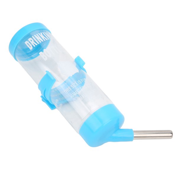 Hamster Water Bottle, Automatic No Drip Drinking Guinea Pig Water Dispenser for Rats Glass Fountain Small AnimalsPink 125ML