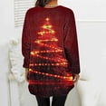 thumbnail image 4 of Sweatshirts for Women Christmas Printed Flannel Print Long Sleeved Round Neck Loose Oversized Casual Sweatshirt,Womens Tops Plus Size Multicolor XXL, 4 of 6
