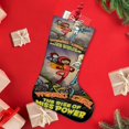 thumbnail image 4 of WordGirl Tema: Calcetines de Navidad, fino lino blanco para colgar en escaleras y chimenea, decoración navideña para el hogar, regalo de Navidad.54cm×38cm, 4 of 5