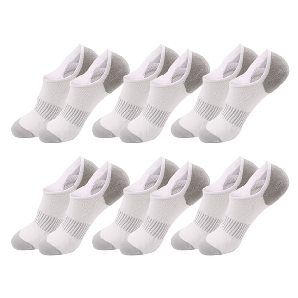 Calcetines invisibles de algodón transpirable de estilo fino de verano de 6 uds. Calcetines de boca baja calcetines de silicona antideslizantes para barcos Zhivalor BST3061421-1