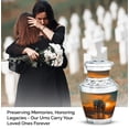 thumbnail image 4 of JAGASY Elephant Memorial Urn for Friend - Orange Small Urns for Human Ashes Keepsake - Sunset River Clouds Decorative Mini Urn for Boy - Funeral Cremation Urns for Girl - (3 Inch), 4 of 7
