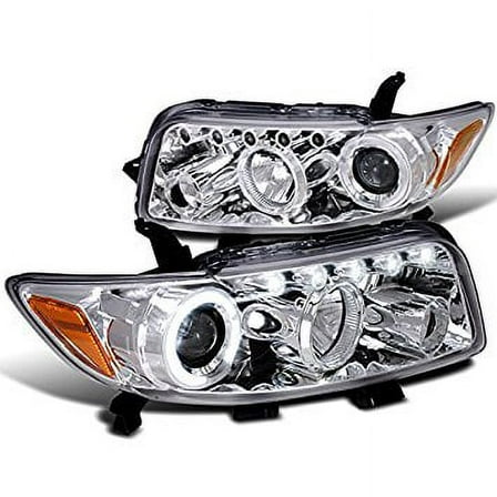 Spec-D Tuning 2LHP-XB08-TM Scion Xb Chrome Clear Led Halo Projector Head Lights