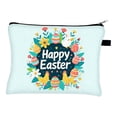 thumbnail image 2 of CaiYueKe Easter Themed Travel Toiletry Bag Cosmetic Storage Organizer Portable Wash Bag with Anti-Slip Chain Handle for Holiday Gifts Outdoor Camping Makeup Accessories Pouch, 2 of 7