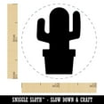 thumbnail image 2 of Cactus in Pot Solid Self-Inking Rubber Stamp Ink Stamper - Pink Ink - Mini 1/2 Inch, 2 of 7