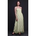thumbnail image 3 of Bimba Robe Longue Maxi à Corsage Smocké pour Femmes, Imprimé d'Oiseau Pêcheur King - Moyen, 3 of 7