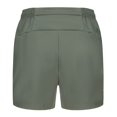 thumbnail image 6 of WREESH Men's Gym Workout Shorts 5 Inch Shorts Casual Solid Color Shorty Shorts Elastic Waist Sports Fitness Shorts Olive Green, 6 of 9