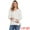 Beige, variant on Women's V Neck Sweaters Long Sleeve Pullover Jumper Tops L Beige