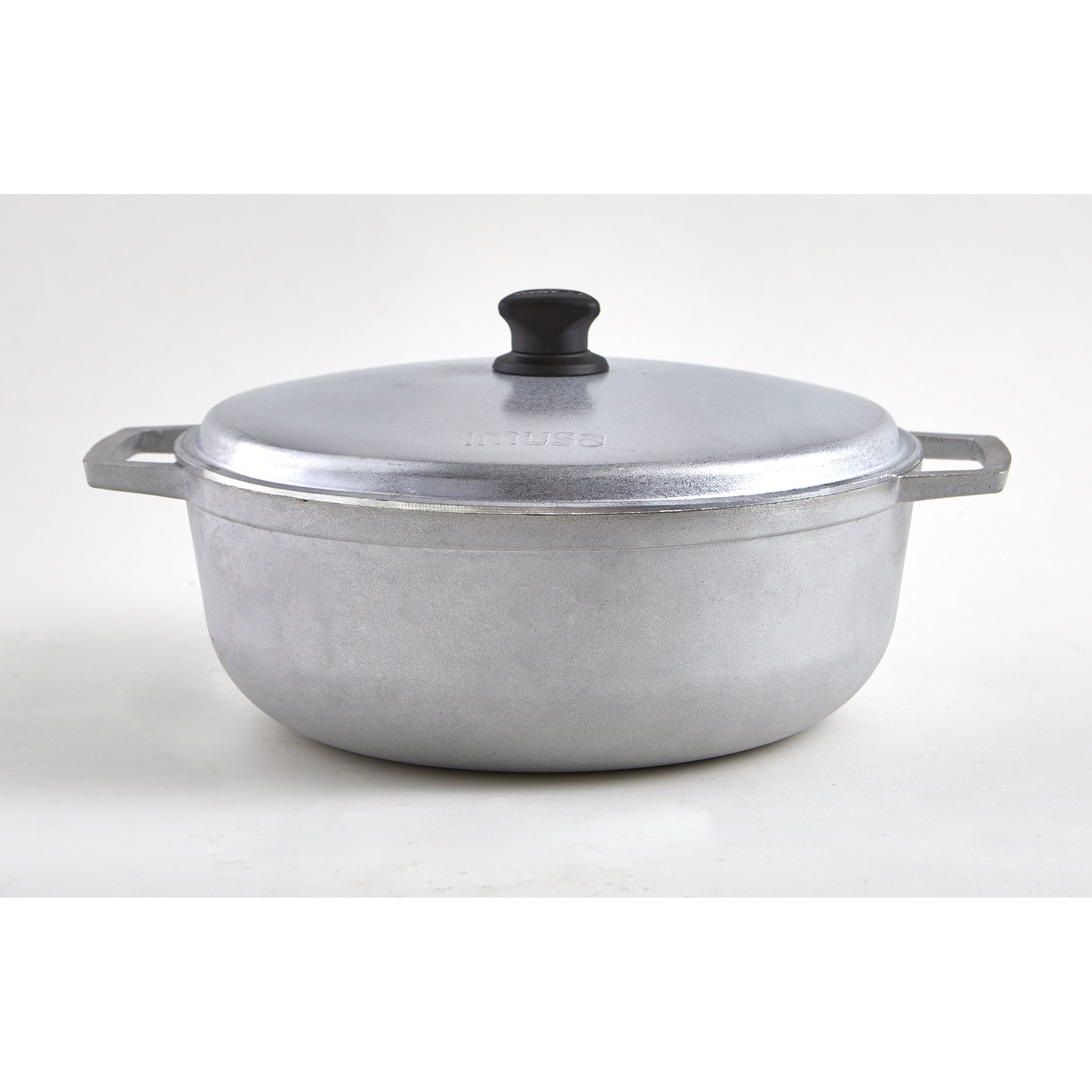 IMUSA Natural Cast Aluminum Caldero with Lid 4.8 Quart
