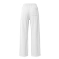 thumbnail image 4 of Sahpxhe Womens Workout Sweatpants Straight Wide Leg High Waist Drawstring Casual Loose Trousers with 3 Pockets for Running Gym White XL, 4 of 6