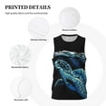 thumbnail image 3 of Rocae Ocean Turtle for Men's Basketball Jersey Lightweight and Breathable Athletic Tank Top,Quick-Drying Sports Jersey 3X-Large, 3 of 9