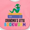 thumbnail image 4 of Inktastic Grandma Little Bookworm Kids Reading Boys or Girls Baby Bib, 4 of 4
