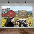 thumbnail image 4 of 8x6ft Cow Backdrop Photo Props for Studio Wedding Baby Shower Wall Art Party Decorations Backdrops Vinyl Background Photography Photo Booth Prop, 4 of 4