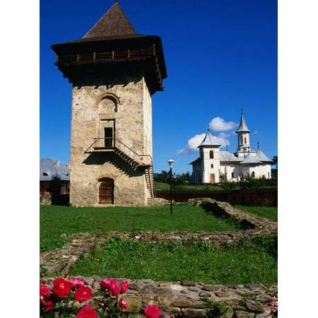 Defence Tower of Humor Monastery (1641), Humor Monastery, Suceava, Romania, Print Wall Art By Diana