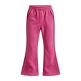 thumbnail image 5 of VBEWZET Stretch Slim Fit Bootcut Pants for Girls, High Waist Lined Flared Trousers, Multi Color Casual School Uniform Bottoms Red 7-8 Years, 5 of 5