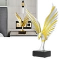 thumbnail image 4 of Eagle Wing Craftwork Sculpture, Abstract Eagle Desktop Decoration Figurine Table Decor Statue Home Decor Desk Ornament with Base for Office Living Room Study Hotel, 4 of 7