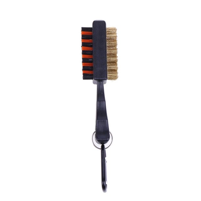 Yuarrent Cepillo con ranura para pelota de golf con hebilla colgante, herramientas de con mango portátil, cepillos de entrenamiento confiables Golf