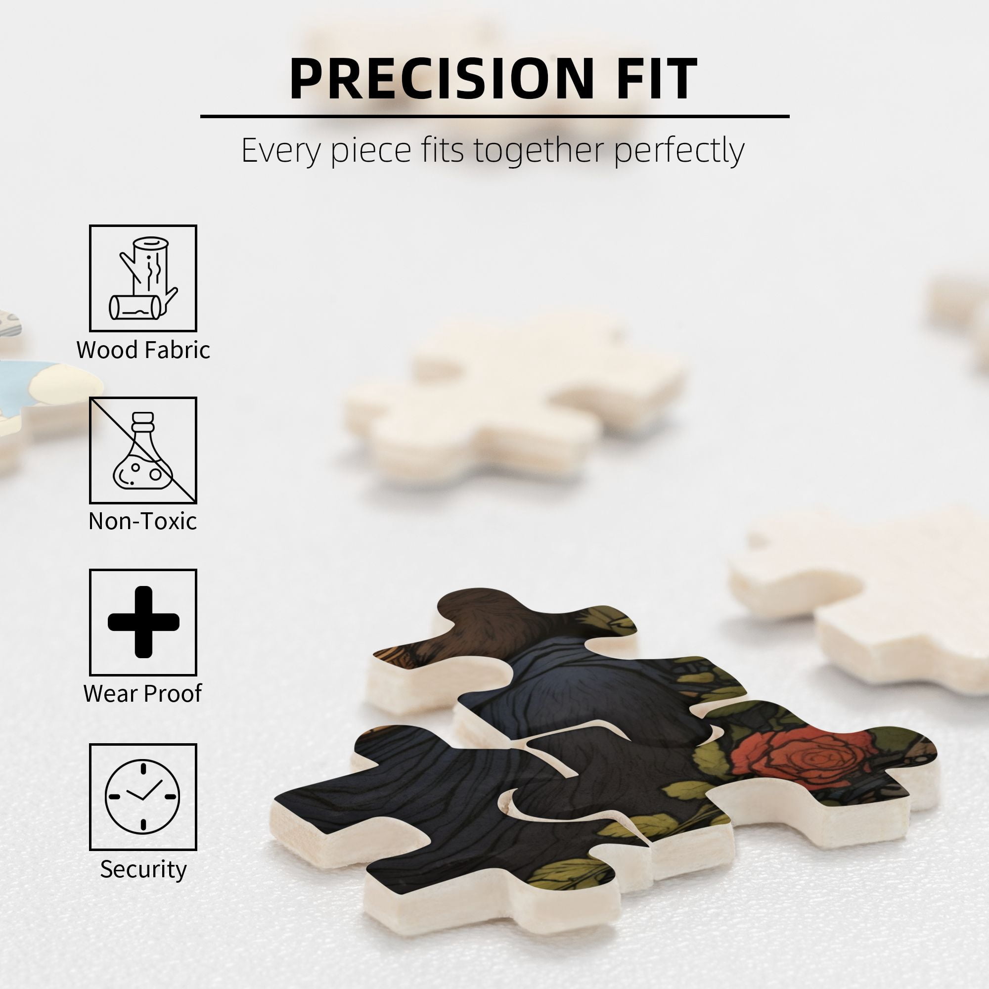 1000 PCS 1000 Pcs Jigsaw Puzzles For Adults Forests Brown Bear,Puzzles Suitable For Entertaining With Family During Holidays,Vintage Style Animal Wooden Puzzle For Home Wall Decoration