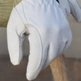thumbnail image 3 of Genuine Sheepskin Leather Work Gloves, Durable Cut-Resistant High-Temp Resistant Hand Protection for Welding, Gardening, Riding, & Heavy Duty Handling, Orange & White, 3 of 8