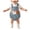 Blue, variant on Pandaie Newborn Infant Baby Corduroy Clothes Outfits Pumpkin Spooky Print Romper Boys Girls Suspenders Jumpsuit for Festival Black,6-12 Months