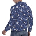 thumbnail image 3 of KLL Squirrel Flower Print Mens Hoodie Long Sleeve Casual Pullover Hooded Sweatshirt Fashion Drawstring Hoodies with Pocket-3X-Large, 3 of 6