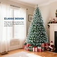 thumbnail image 6 of 9FT Pre-Lit Artificial Christmas Tree with 900 Warm White LEDs, Mixed Pinecone Decor, Sturdy Metal Base - Green Premium Holiday Tree for Home, Office & Parties (1738 Tips), 6 of 9