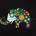 thumbnail image 3 of CafePress - Flower Elephant - Women's Traditional Fit Dark T-Shirt, 3 of 4