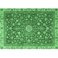 thumbnail image 1 of Ahgly Company Indoor Rectangle Medallion Emerald Green Traditional Area Rugs, 7' x 10', 1 of 4