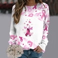 thumbnail image 2 of Edvintorg Sweatshirt For Women Clearance Fashion Women's Casual Long Sleeve Round Neck Printed Pullover Female Ladies Sweatshirts Tops Blouse, 2 of 5