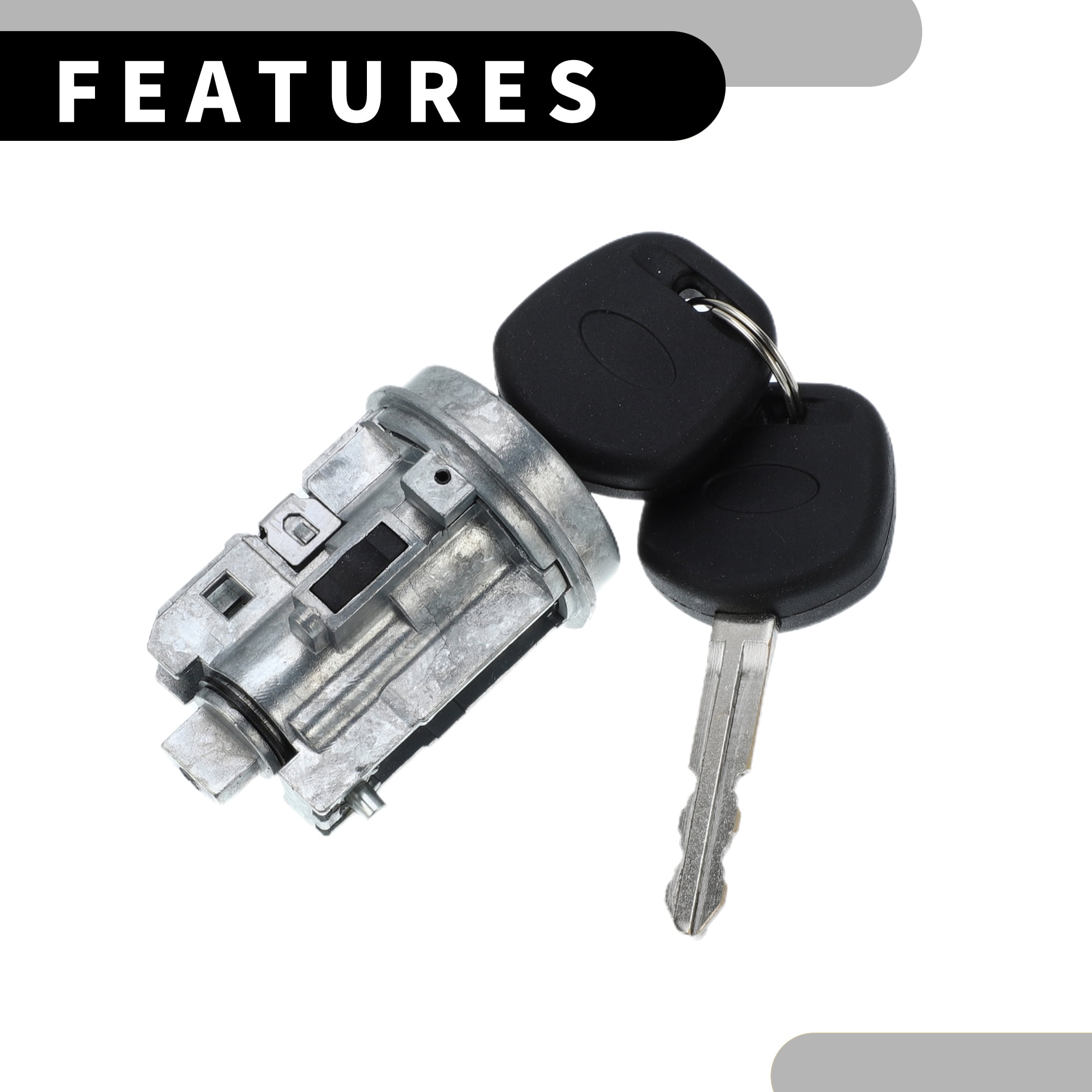 Unique Bargains No.690570K010 Ignition Lock Cylinder w/ Keys for