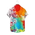 thumbnail image 4 of Tshirts Shirts for Men Short Sleeve,Vintage Shirts for Men Tie Dye Hippie Funny Hawaiian Shirt Button Down Shirts, 4 of 6