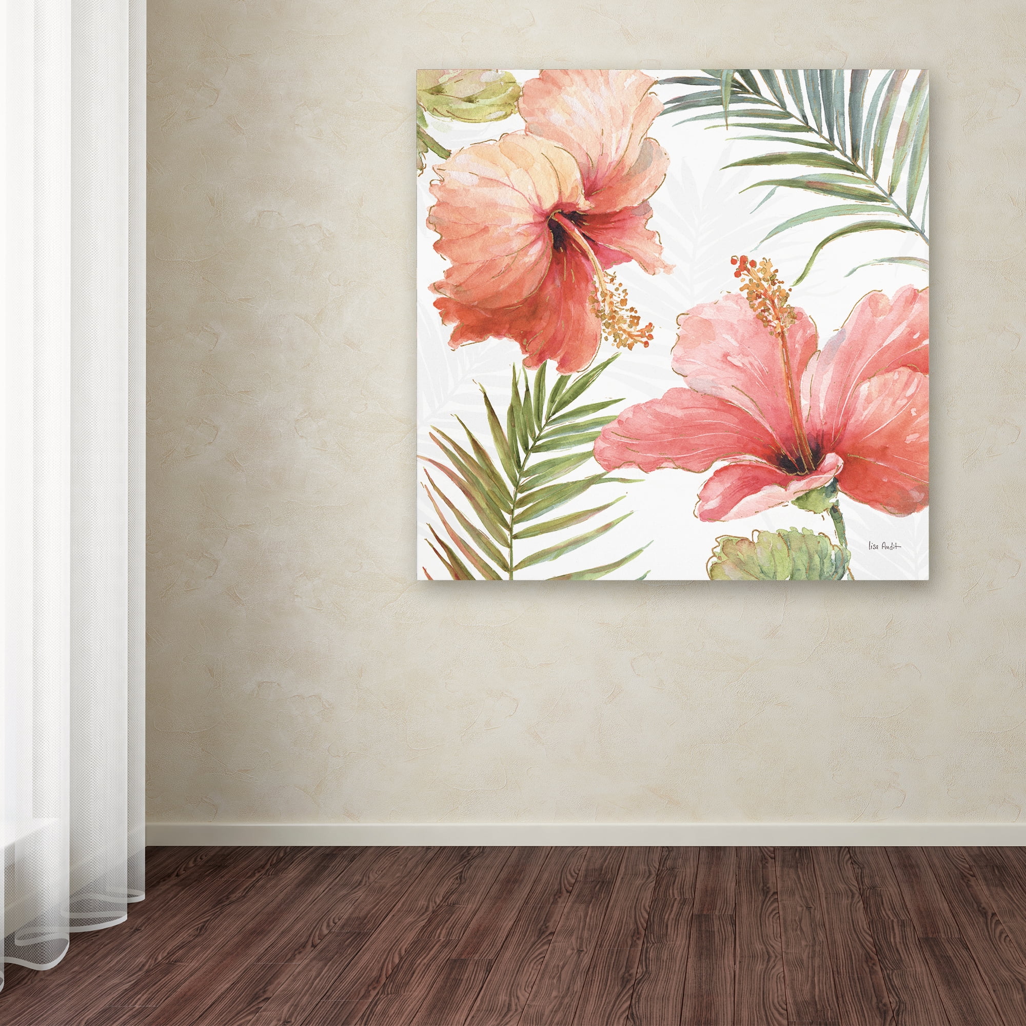 Lisa Audit 'Tropical Blush II' Canvas Art