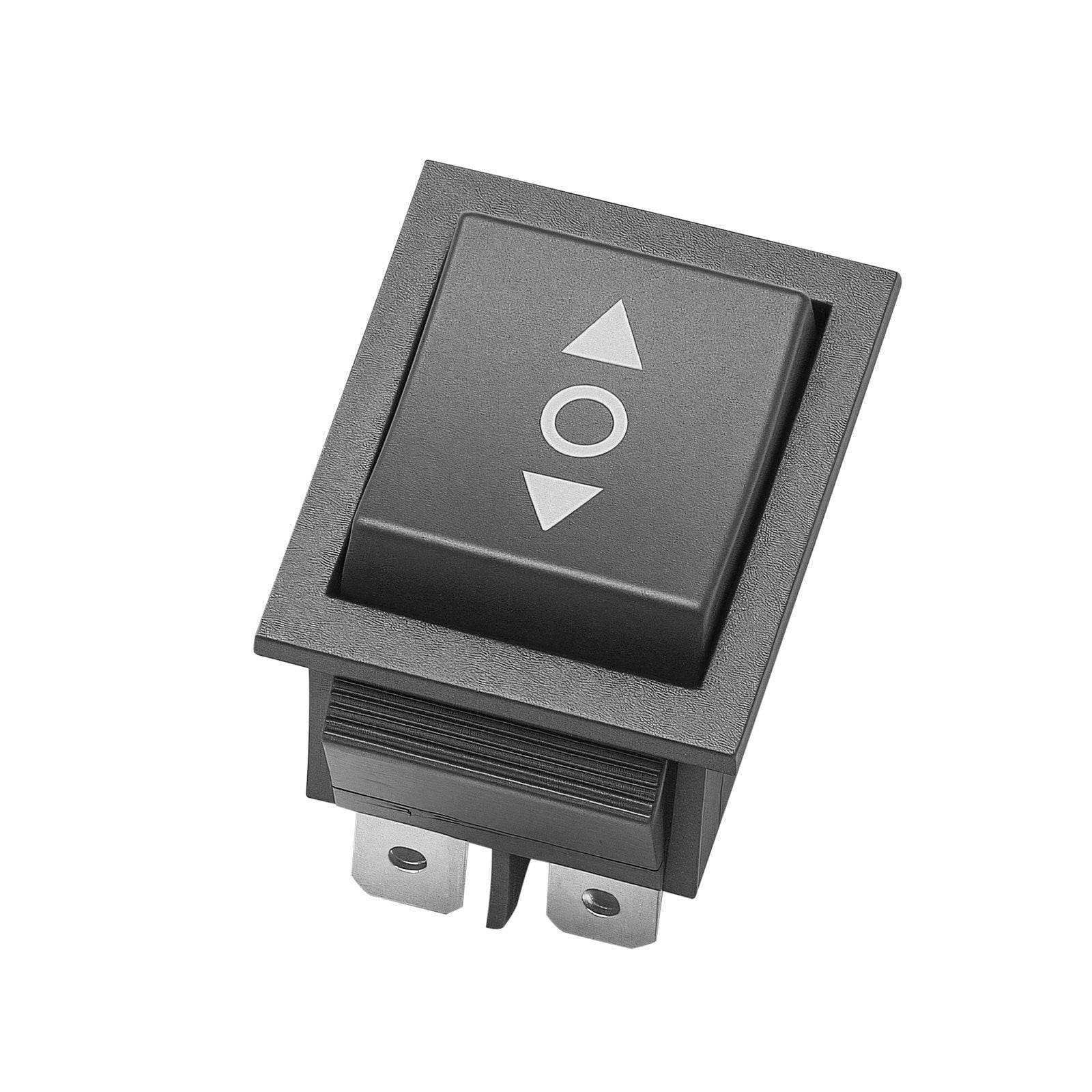 Rocker Switch, 6 Pin Momentary DPDT Rocker Switch, 3-Position (ON)-Off-(ON) Polarity Reversing Switch AC 250V/16A 125V/ 20A for Auto Car Boat Household Appliances