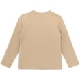 thumbnail image 4 of Lilax Girls' Round Neck Basic Long Sleeve Cotton T-Shirt Beige 3 Years, 4 of 8