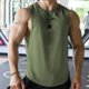 thumbnail image 2 of Chaleco deportivo sin mangas para hombre - Camiseta de fitness de malla transpirable - Poliéster - Entrenamiento de baloncesto - Todas las estaciones - M-XXXXL, 2 of 4