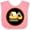 Pink and White, variant on Inktastic Construction Digger Truck Boys Baby Bib